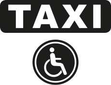 Logo Taxi, Rollstuhl